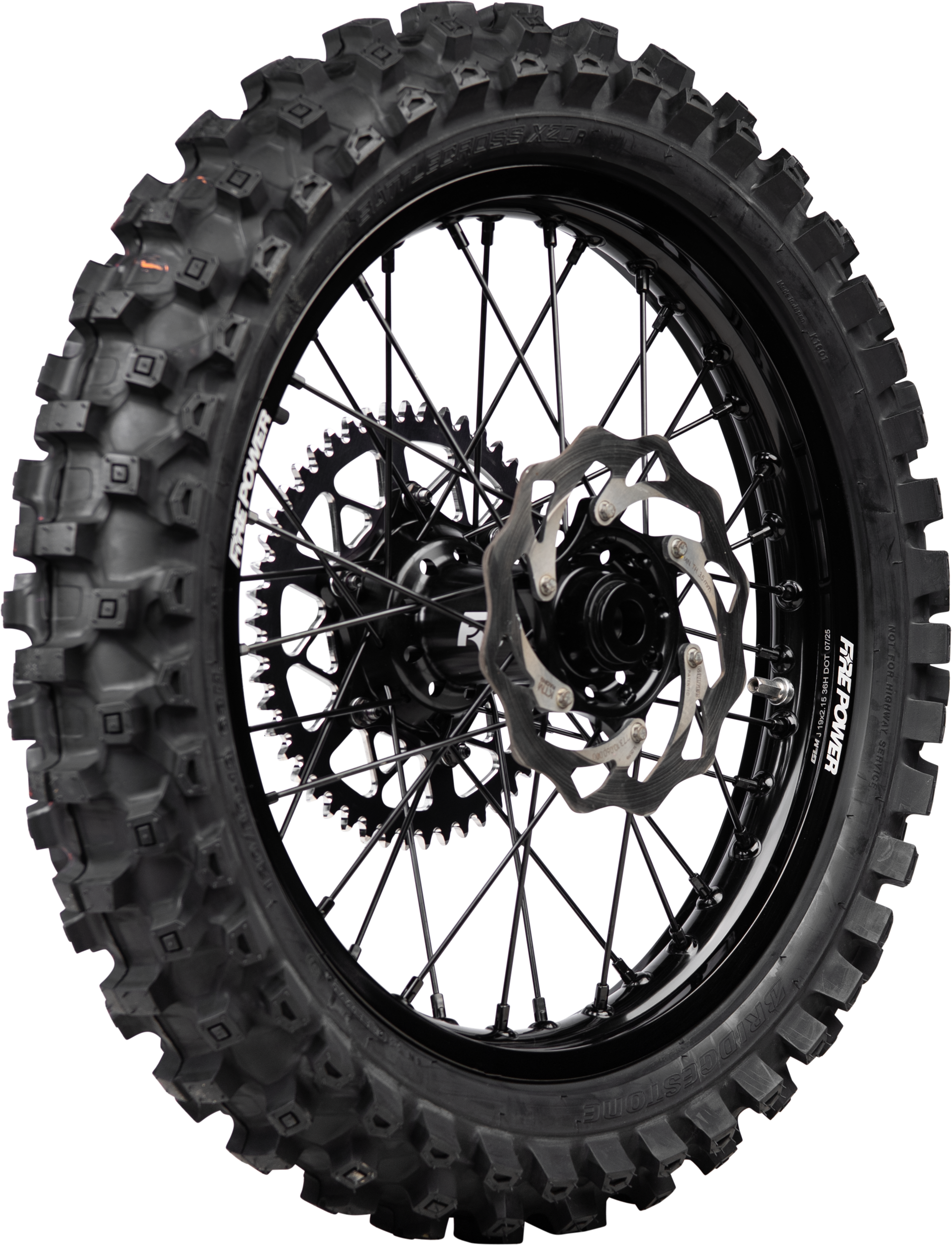 Fire Power Rear Wheel 2.15 x 18 inches for KTM, Gas, Husqvarna - Part 568 - 6518 - 0000 - Kelly Motorsports