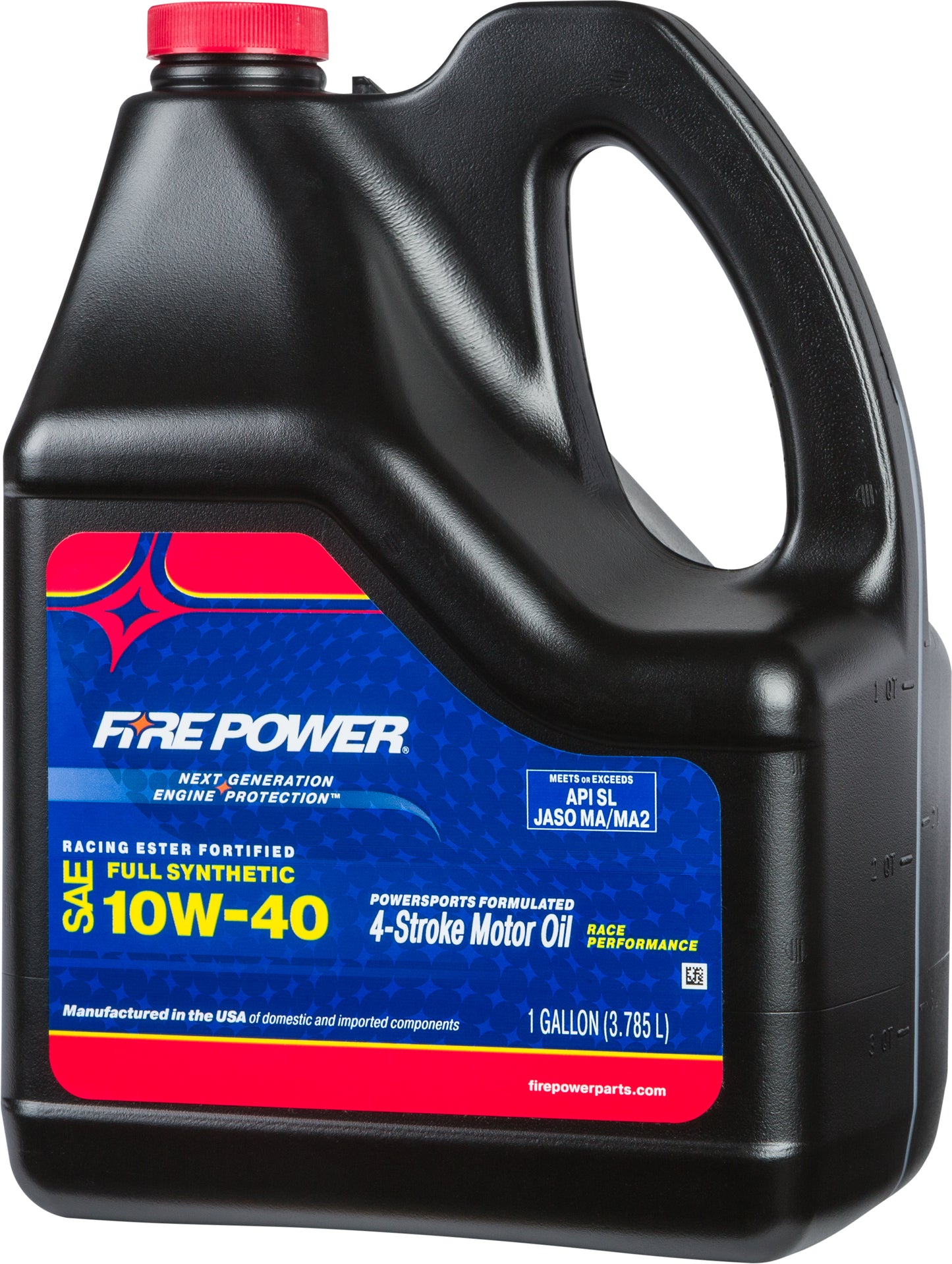 Fire Power Synthetic Ester Oil 10W - 40 for 4 - Stroke Powersports Engines - 1 Gallon - Kelly Motorsports