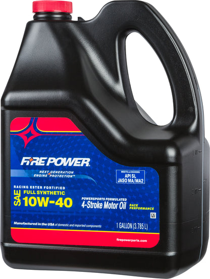 Fire Power Synthetic Ester Oil 10W - 40 for 4 - Stroke Powersports Engines - 1 Gallon - Kelly Motorsports