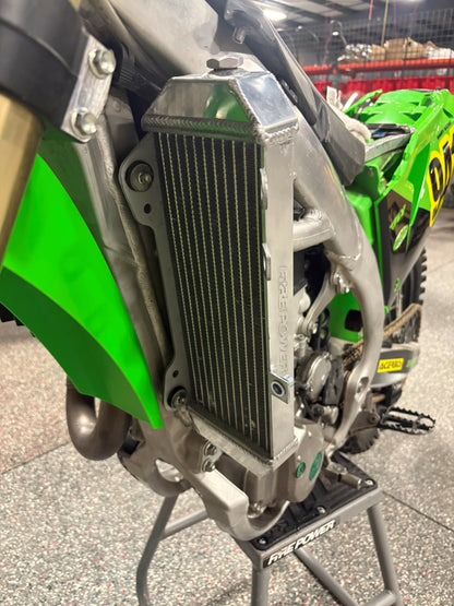 FIRE POWER TRS - R - 140L Left Radiator for Kawasaki – High - Performance Aluminum Replacement - Kelly Motorsports