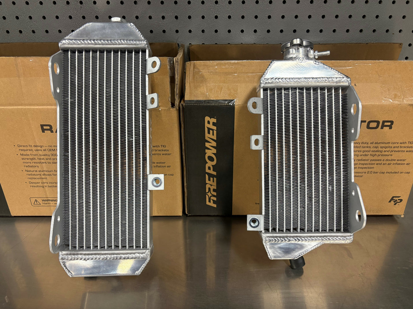 FIRE POWER TRS - R - 140L Left Radiator for Kawasaki – High - Performance Aluminum Replacement - Kelly Motorsports