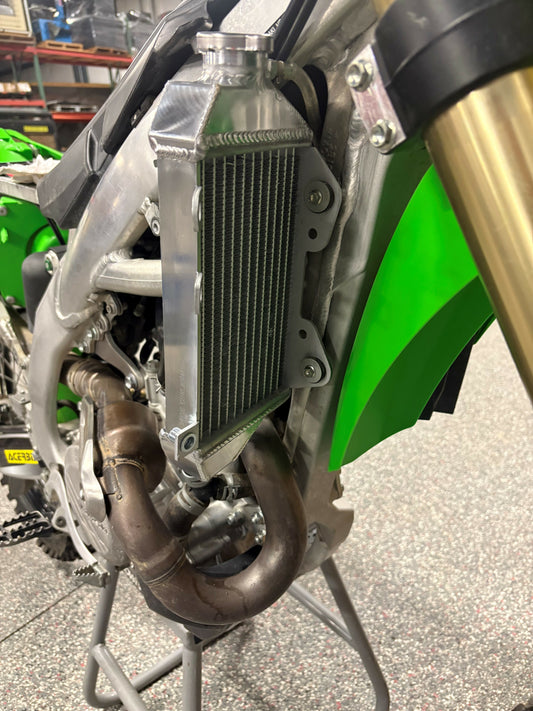 FIRE POWER TRS - R - 140R Radiator Right for Kawasaki – High - Pressure Aluminum Cooling Solution - Kelly Motorsports