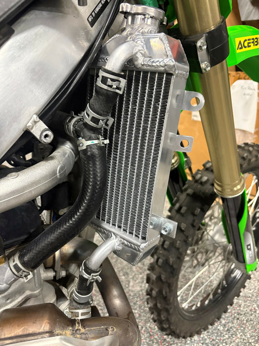 FIRE POWER TRS - R - 140R Radiator Right for Kawasaki – High - Pressure Aluminum Cooling Solution - Kelly Motorsports