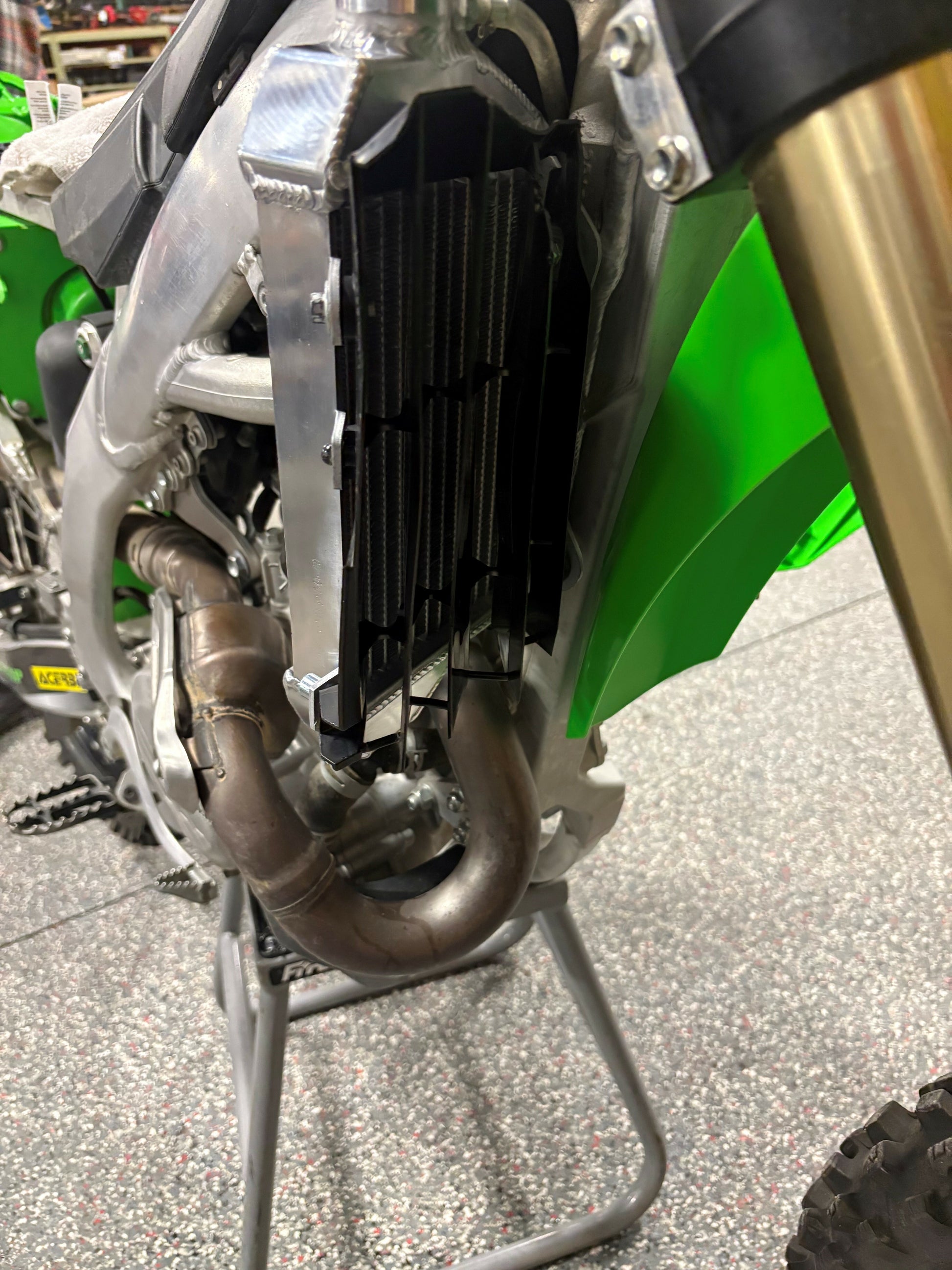 FIRE POWER TRS - R - 140R Radiator Right for Kawasaki – High - Pressure Aluminum Cooling Solution - Kelly Motorsports