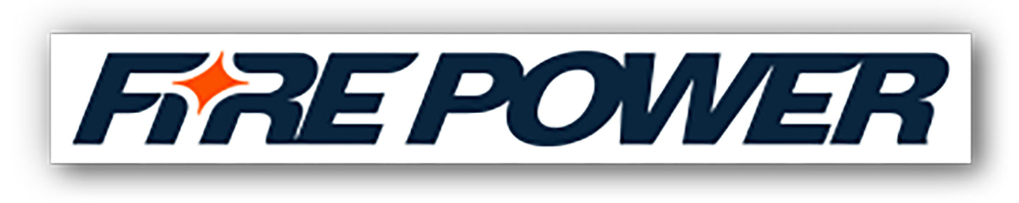 Fire Power White Sticker Pack (100 Sheets) - Part Number 99 - 8102 - Kelly Motorsports