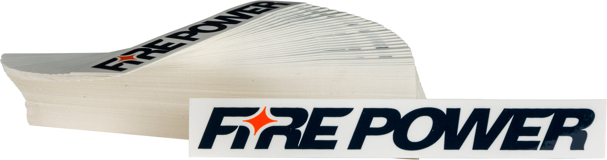 Fire Power White Sticker Pack (100 Sheets) - Part Number 99 - 8102 - Kelly Motorsports