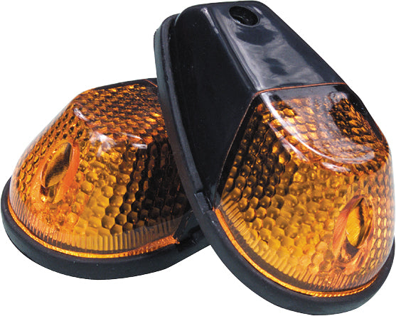 Fire Power Z93601 Flush Marker Light Kit Black for Custom Motorcycle and Bicycle Lighting - Kelly Motorsports