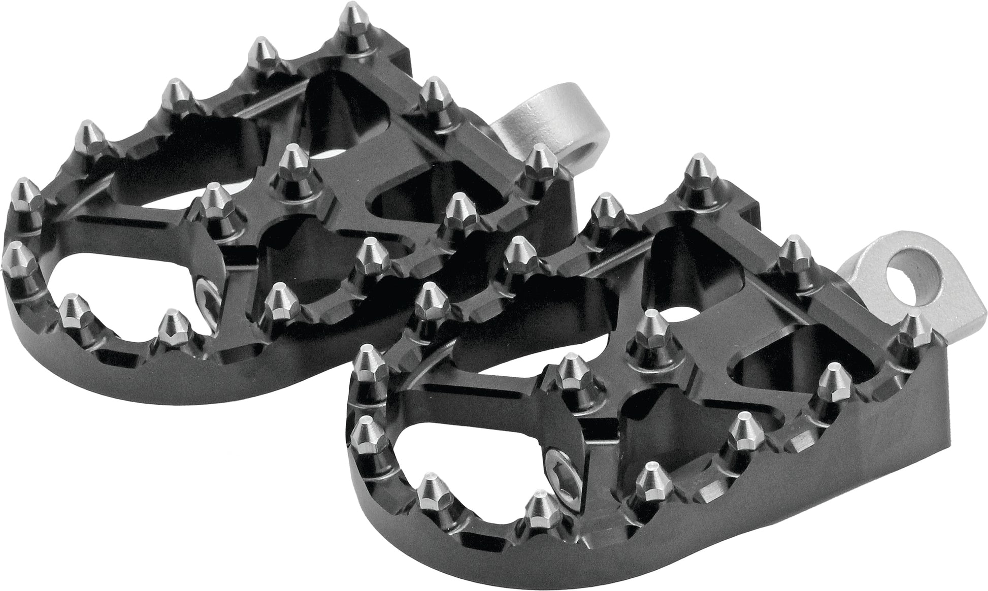 FLO Motorsport Bmx Style Foot Pegs Black - Part FPEG - 800V3BLK for Harley Davidson and More - Kelly Motorsports