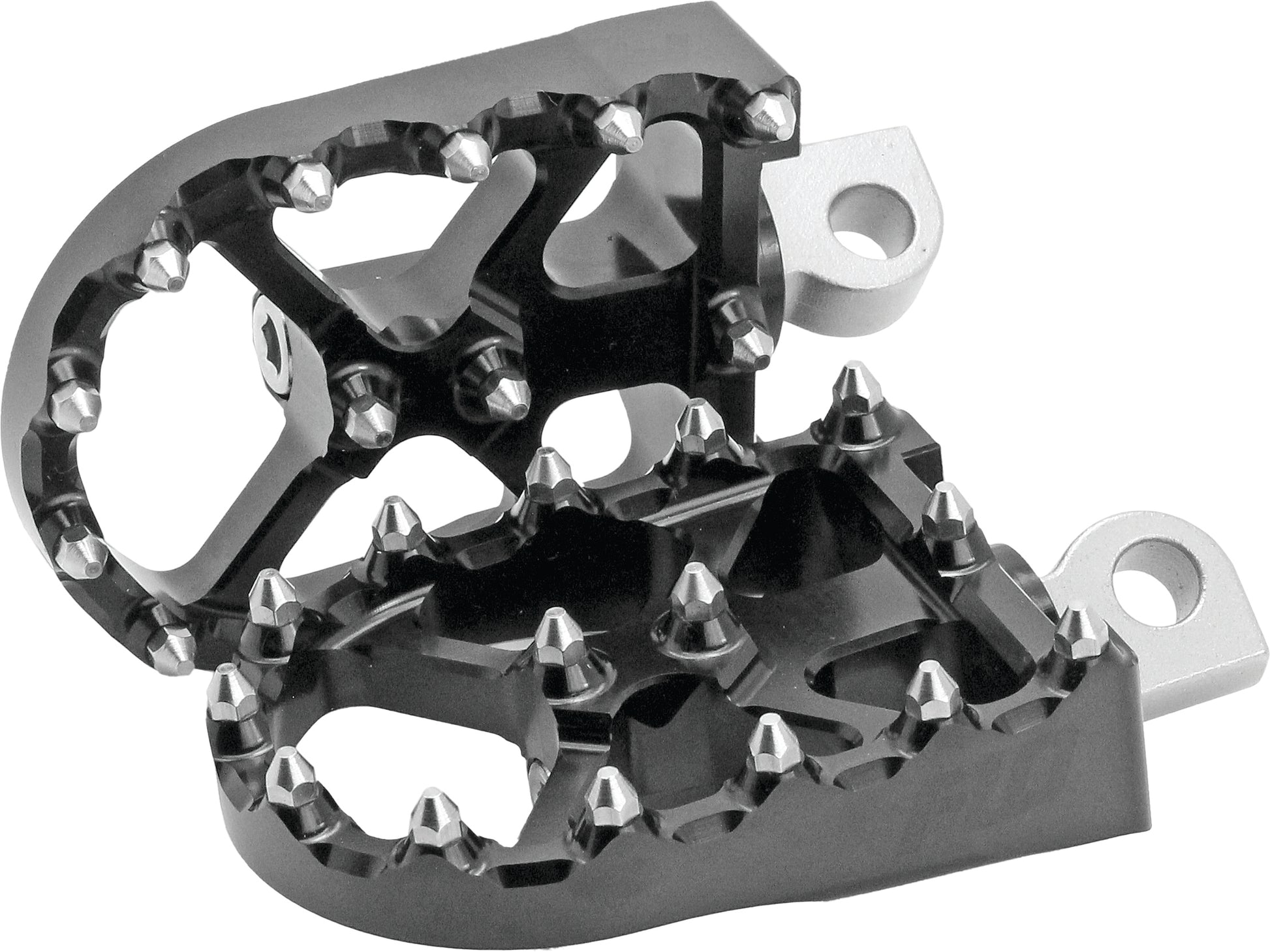 FLO Motorsport Bmx Style Foot Pegs Black - Part FPEG - 800V3BLK for Harley Davidson and More - Kelly Motorsports