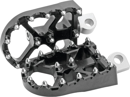 FLO Motorsport Bmx Style Foot Pegs Black - Part FPEG - 800V3BLK for Harley Davidson and More - Kelly Motorsports