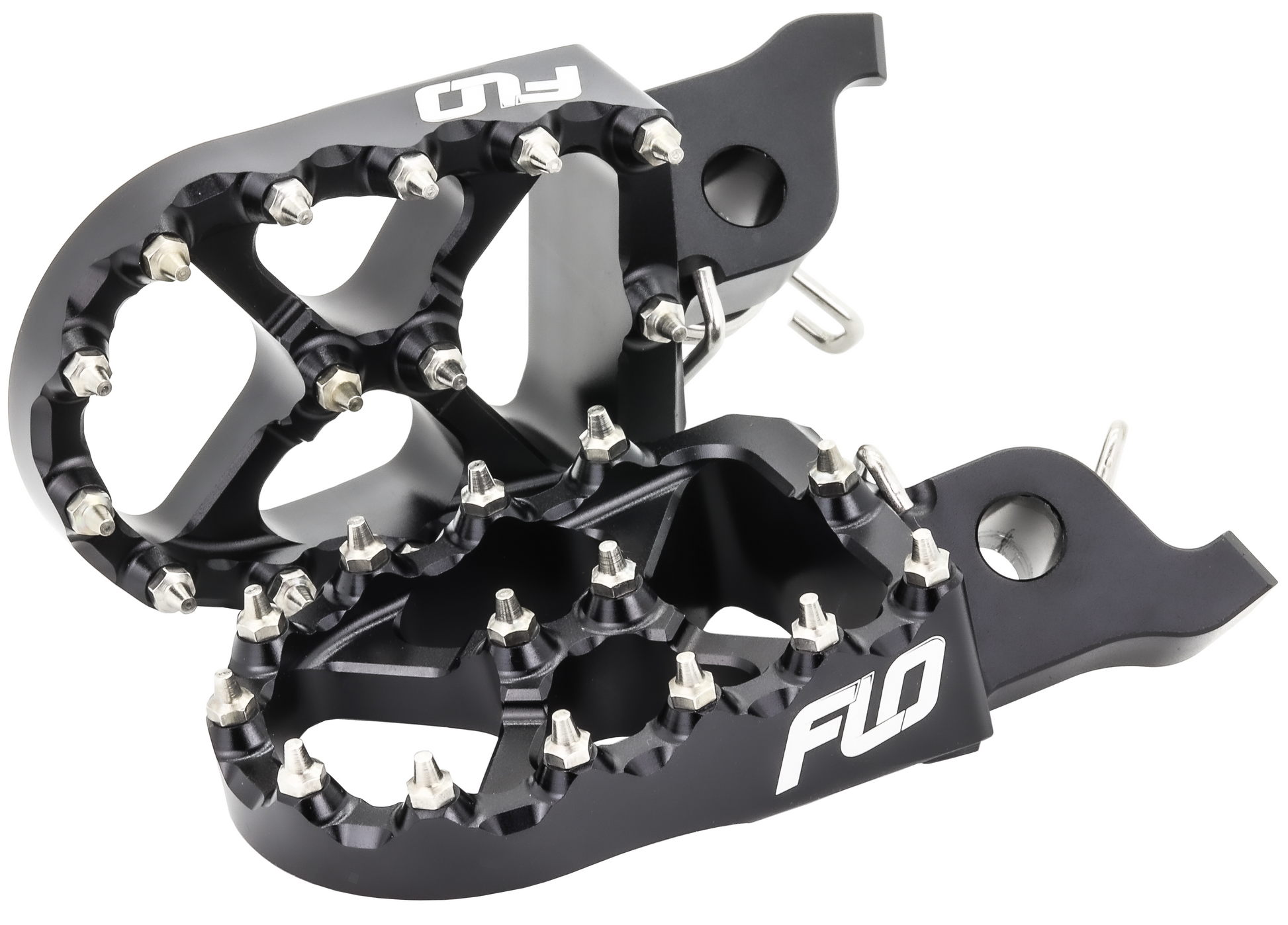 FLO Motorsports Flo Foot Peg for Honda CRF Models – Black, Part Number FPEG - 798BLK - Kelly Motorsports