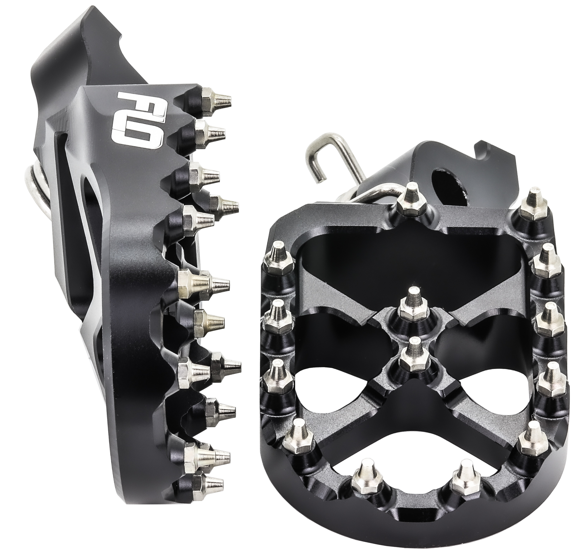 FLO Motorsports Flo Foot Peg for Honda CRF Models – Black, Part Number FPEG - 798BLK - Kelly Motorsports