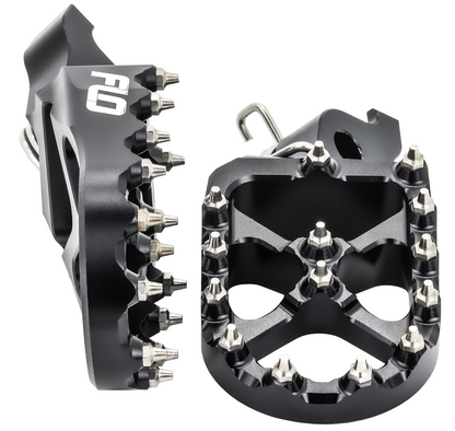 FLO Motorsports Flo Foot Peg for Honda CRF Models – Black, Part Number FPEG - 798BLK - Kelly Motorsports
