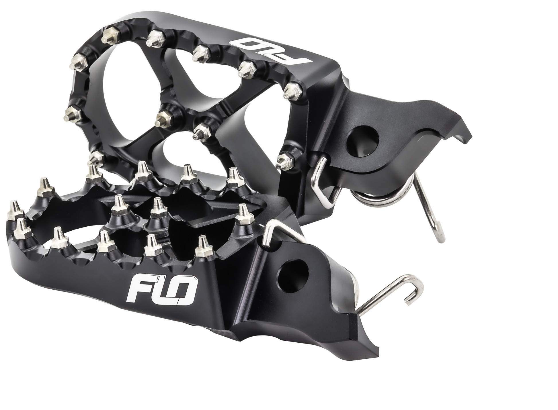 FLO Motorsports Flo Foot Peg for Honda CRF Models – Black, Part Number FPEG - 798BLK - Kelly Motorsports