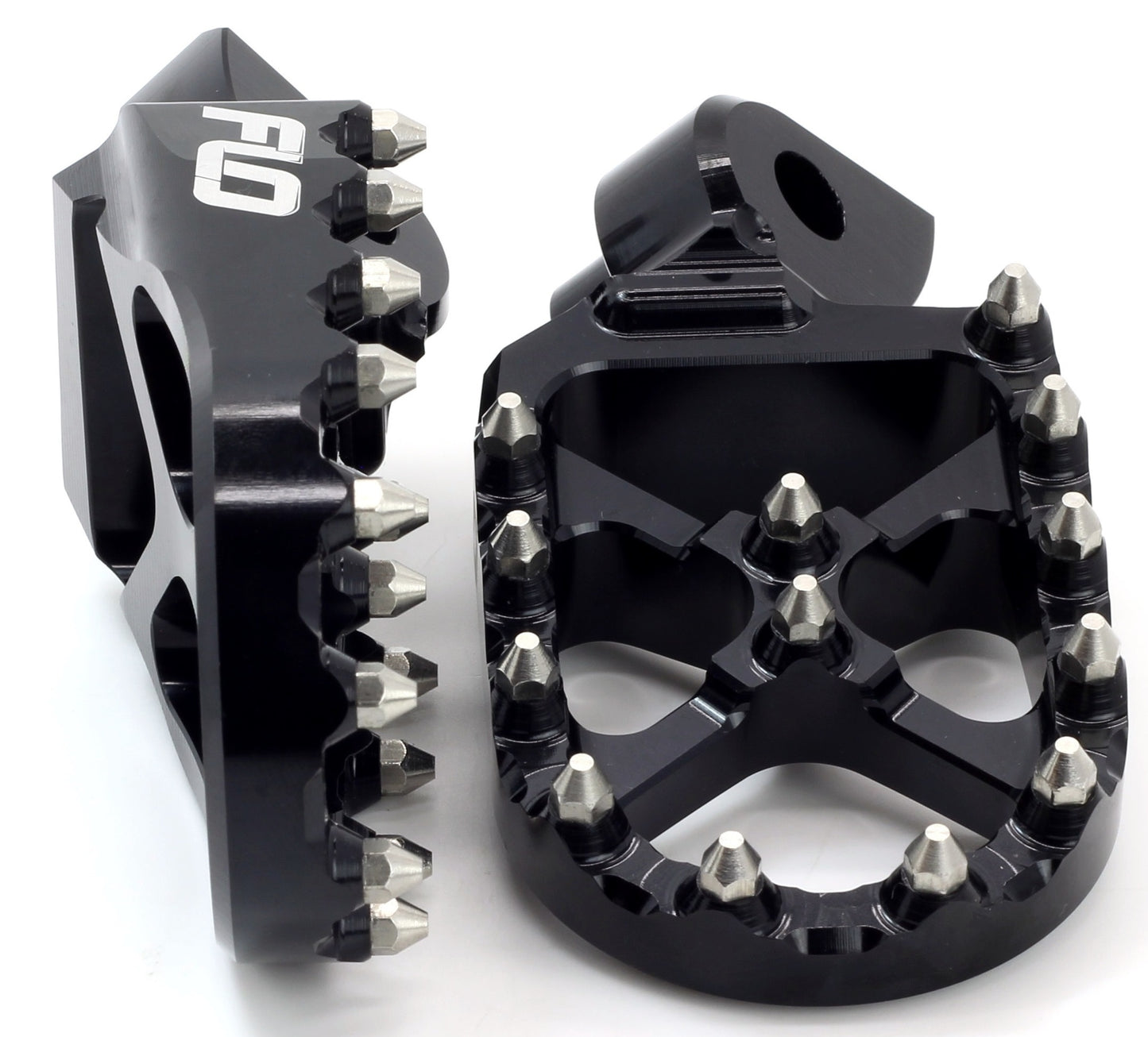 FLO MOTORSPORTS Pro Series Foot Pegs Black Cobra FPEG - 801BLK for Cobra CX50 Jr & Sr Models - Kelly Motorsports