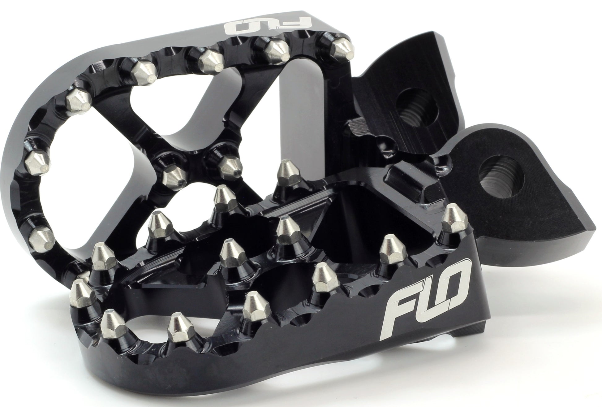 FLO MOTORSPORTS Pro Series Foot Pegs Black Cobra FPEG - 801BLK for Cobra CX50 Jr & Sr Models - Kelly Motorsports