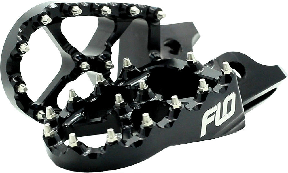 FLO MOTORSPORTS Pro Series Foot Pegs Black for 2023 Yamaha YZ450F - Kelly Motorsports