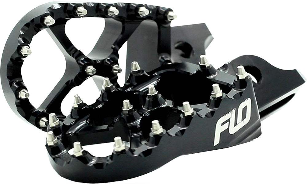 FLO MOTORSPORTS Pro Series Foot Pegs Black for KTM and Husqvarna 2023 Models - Kelly Motorsports