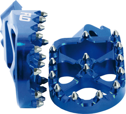 FLO MOTORSPORTS Pro Series Foot Pegs Blue for 2023 Yamaha YZ450F - Kelly Motorsports
