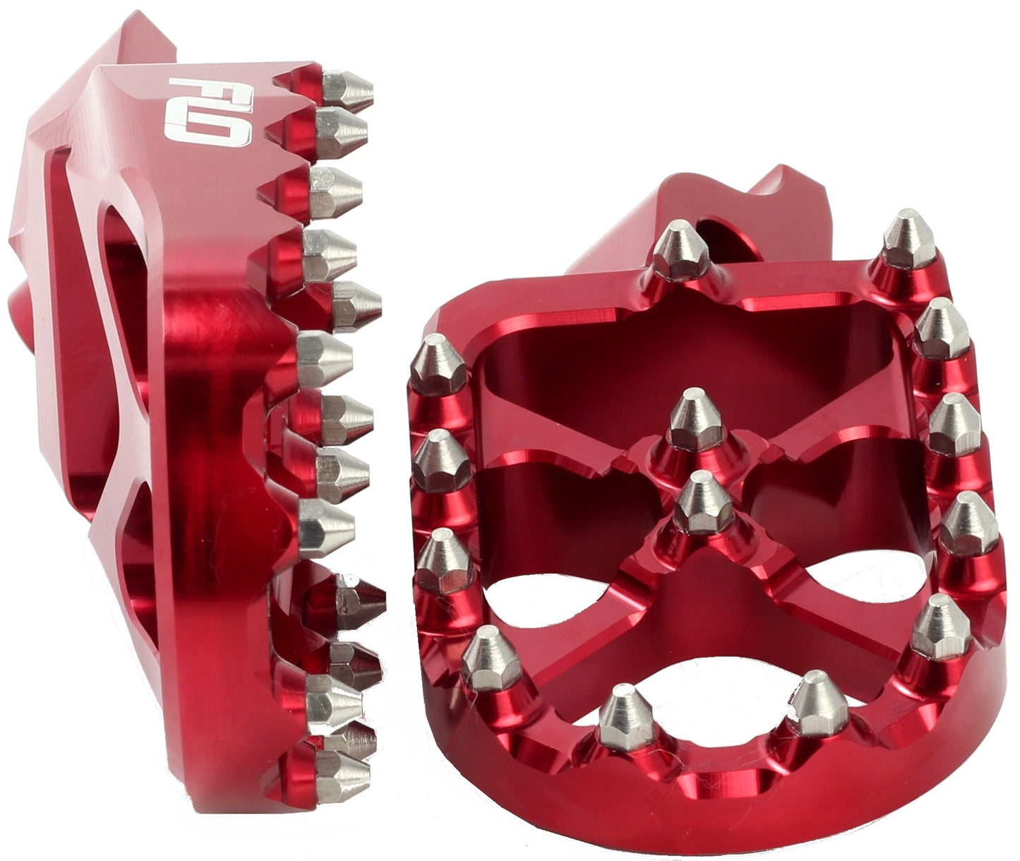 FLO MOTORSPORTS Pro Series Foot Pegs for Honda CRF450R – Red - Kelly Motorsports