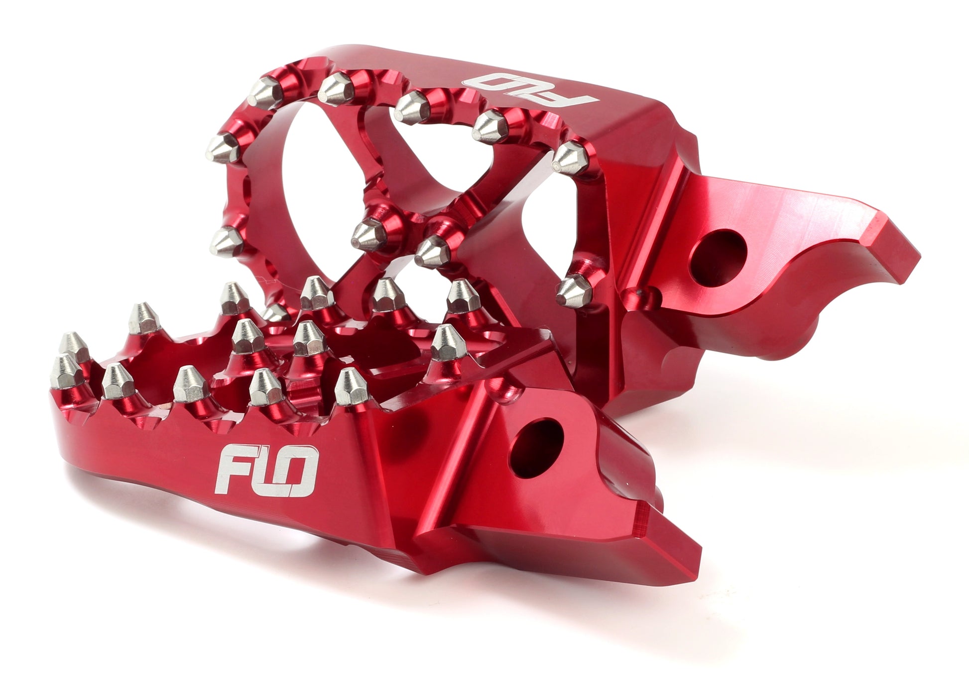 FLO MOTORSPORTS Pro Series Foot Pegs for Honda CRF450R – Red - Kelly Motorsports