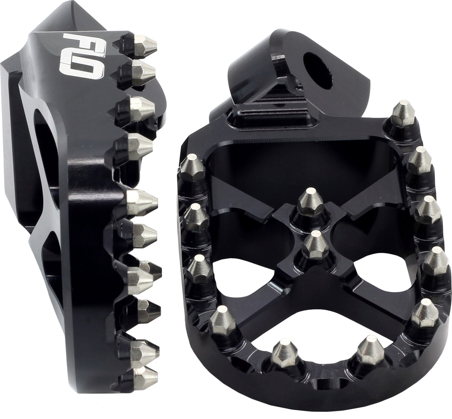FLO MOTORSPORTS Pro Series Foot Pegs for Suzuki RM - Z250 and RM - Z450 - Black, Part FPEG - 796BLK - Kelly Motorsports