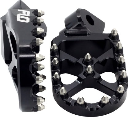 FLO MOTORSPORTS Pro Series Foot Pegs for Suzuki RM - Z250 and RM - Z450 - Black, Part FPEG - 796BLK - Kelly Motorsports