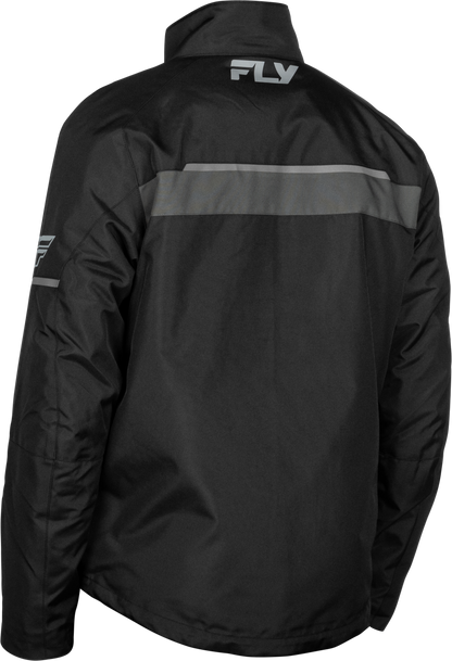 Fly Racing Aurora Jacket Black/Grey 3X - Waterproof, Insulated Snowmobile Jacket - Kelly Motorsports