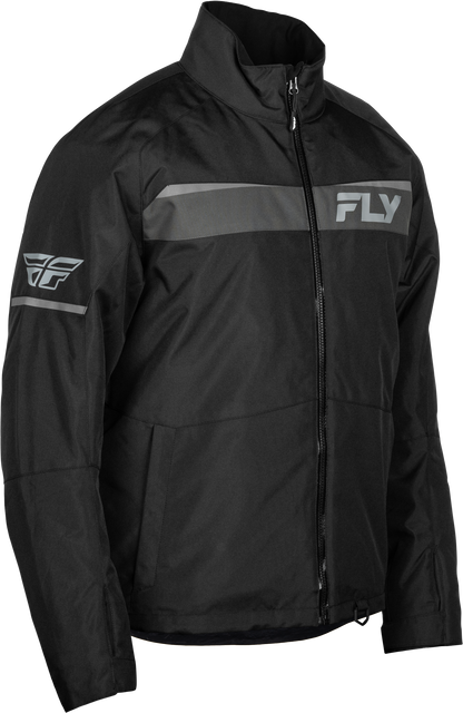 Fly Racing Aurora Jacket Black/Grey 3X - Waterproof, Insulated Snowmobile Jacket - Kelly Motorsports