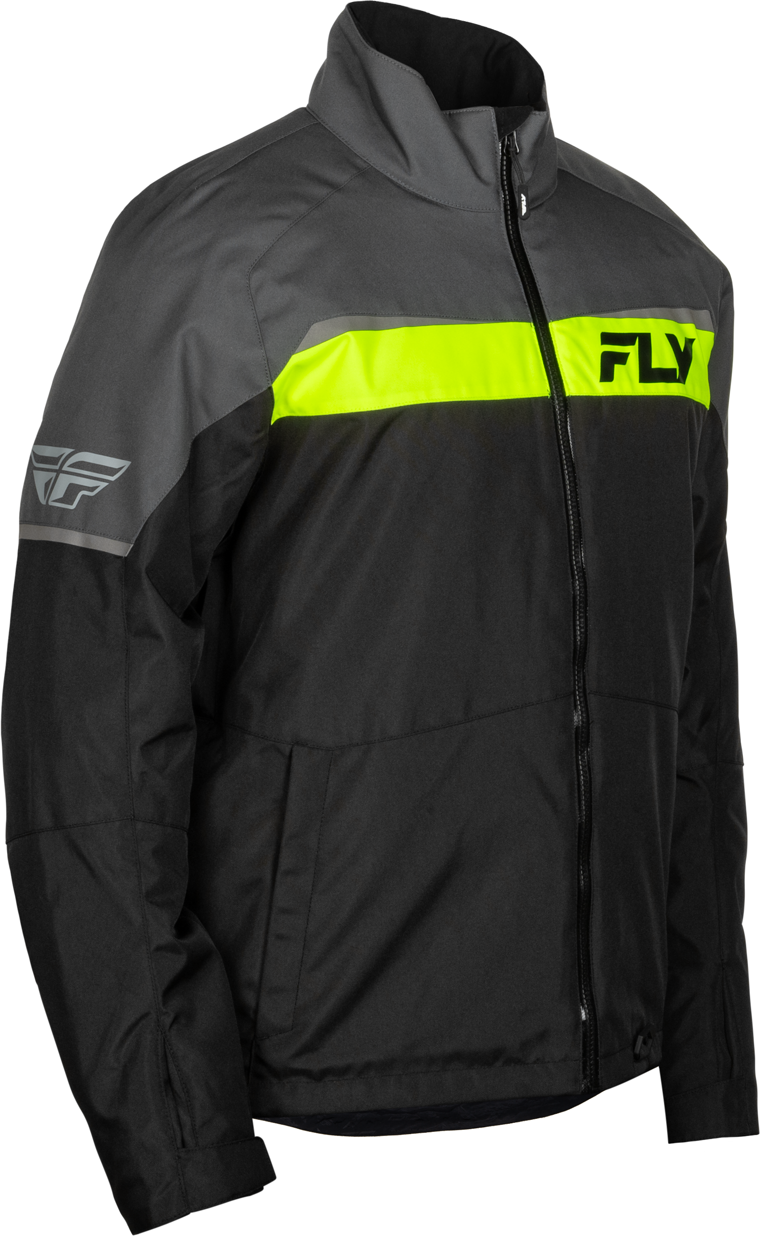 Fly Racing Aurora Jacket Grey/Black Large – Waterproof and Insulated Motorcycle Gear - Kelly Motorsports