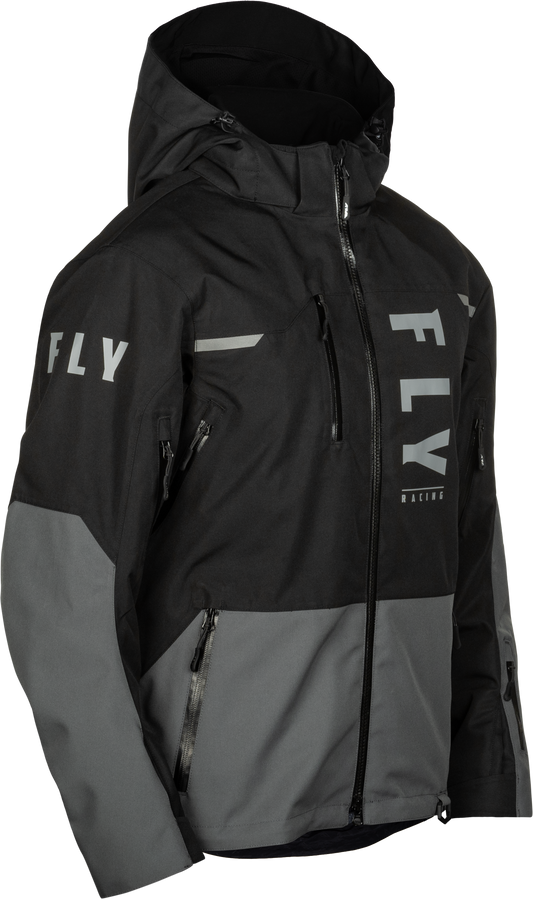 Fly Racing Carbon Jacket Black/Grey 3X - Waterproof and Breathable Snow Sports Jacket - Kelly Motorsports