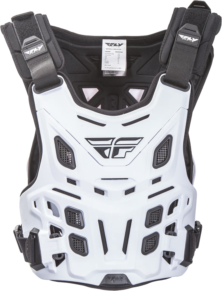 Fly Racing Ce Revel Race Roost Guard White - Superior Impact Protection for Motocross - Kelly Motorsports