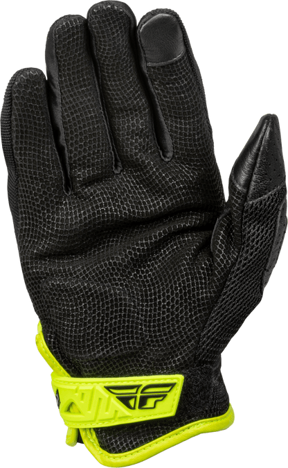 Fly Racing Coolpro Force Gloves Goat Skin Leather w/Hard Knuckle Protection - Kelly Motorsports