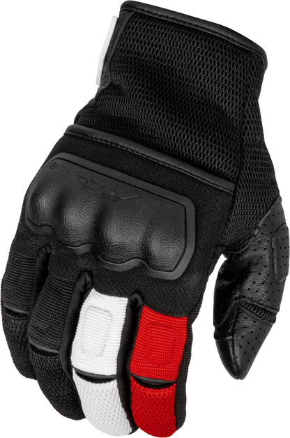 Fly Racing Coolpro Force Gloves Goat Skin Leather w/Hard Knuckle Protection - Kelly Motorsports