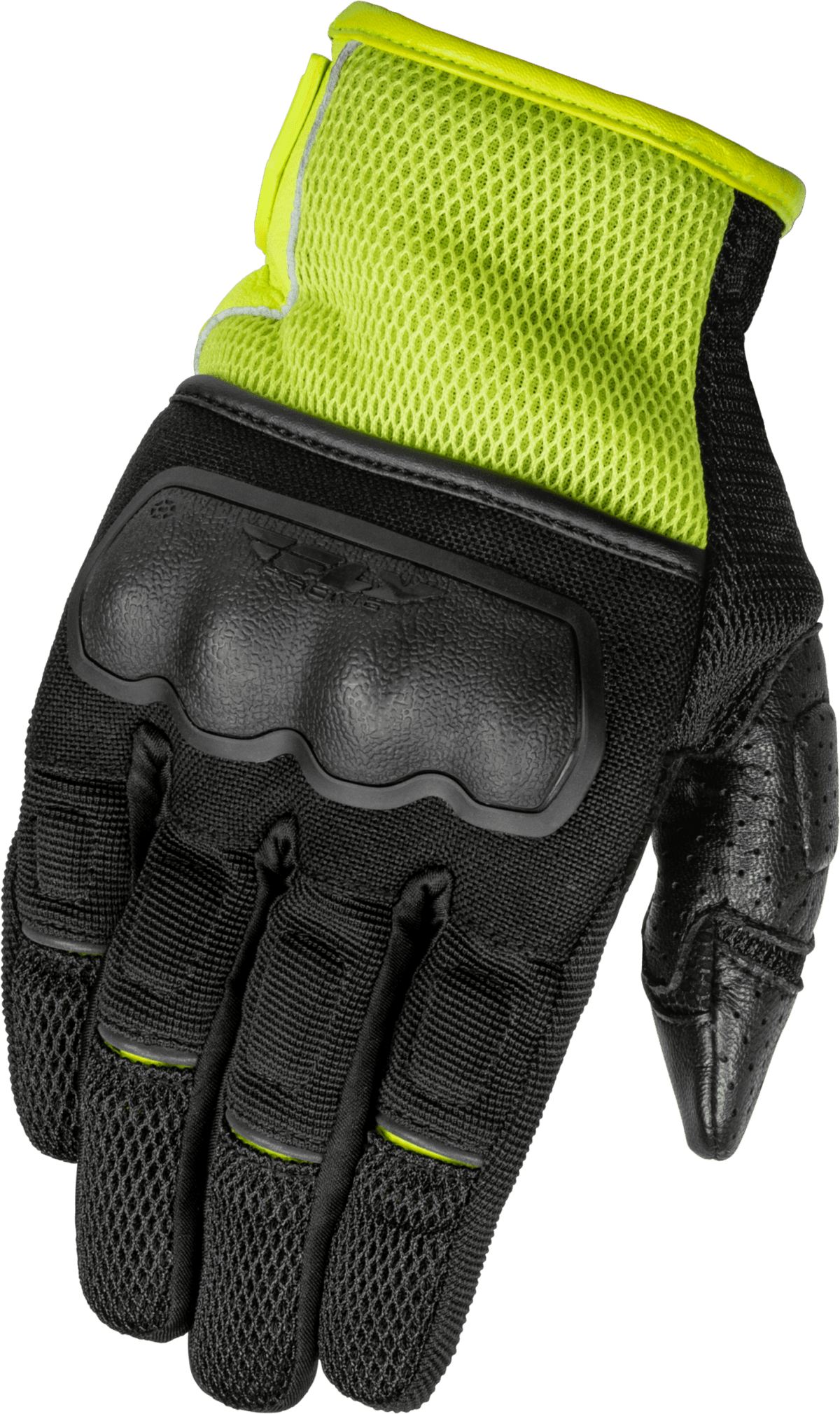 Fly Racing Coolpro Force Gloves Goat Skin Leather w/Hard Knuckle Protection - Kelly Motorsports
