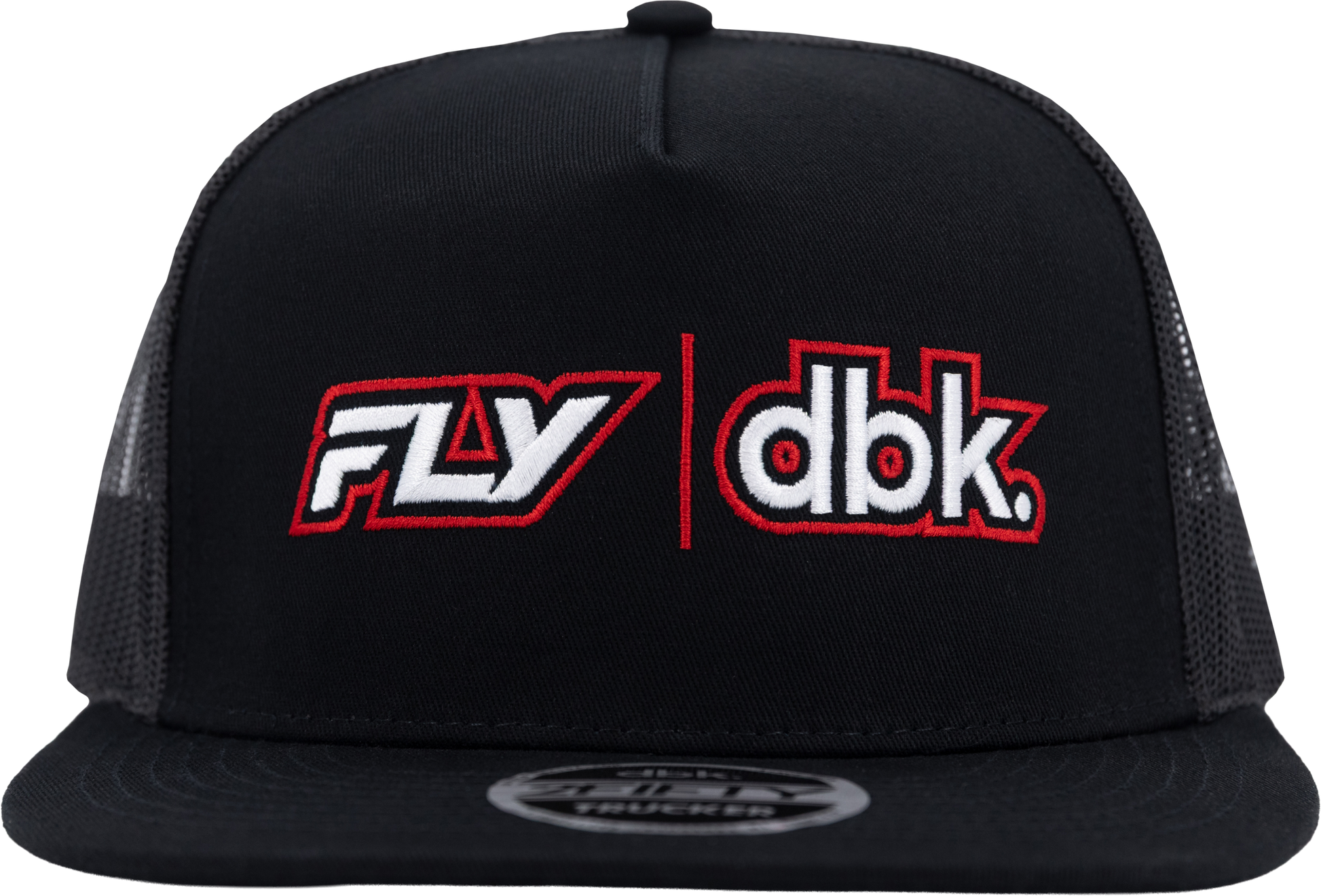 Fly Racing DBK Black Trucker Snapback Hat - One Size Fits Most - Kelly Motorsports
