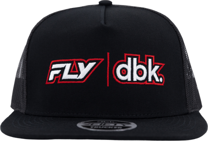 Fly Racing DBK Black Trucker Snapback Hat - One Size Fits Most - Kelly Motorsports