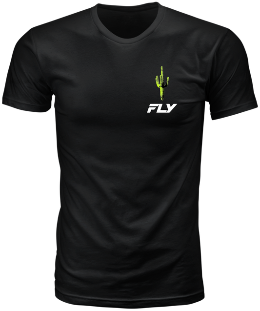 Fly Racing Desert Tee Black Medium – Comfortable 100% Cotton Crew Neck T-Shirt - Kelly Motorsports