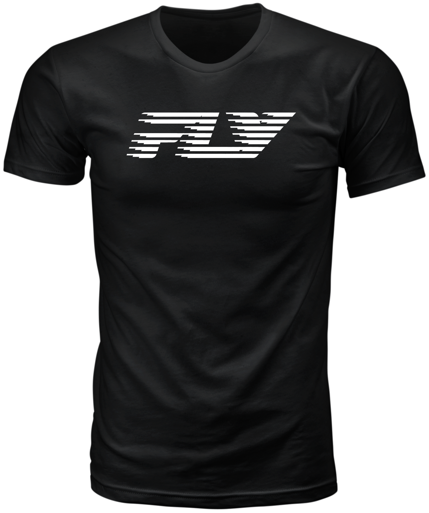 Fly Racing Fly Fast Tee Black 2X – Premium Cotton Crew Neck T-Shirt - Kelly Motorsports
