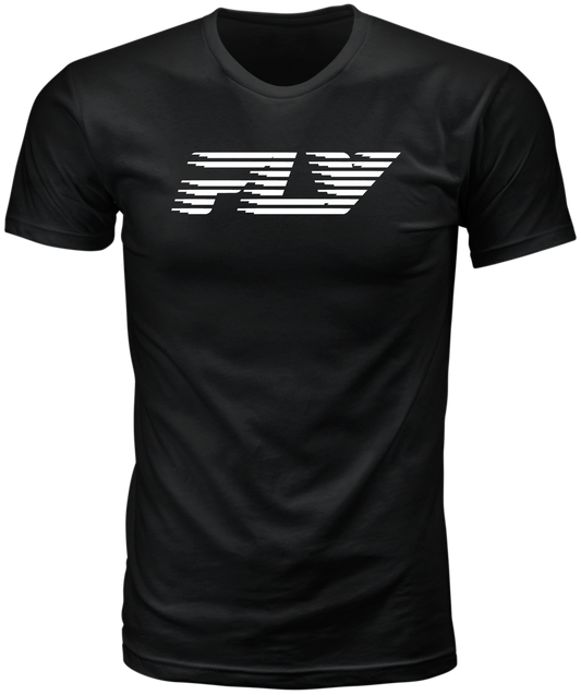 Fly Racing Fly Fast Tee Black Small - Comfortable 100% Cotton Crew Neck T-Shirt - Kelly Motorsports