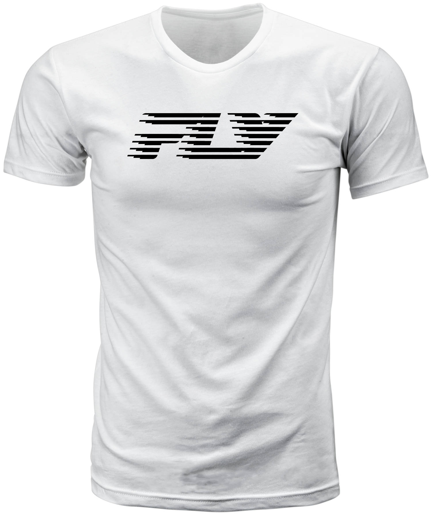 Fly Racing Fly Fast Tee White 2X – Premium Cotton Crew Neck T-Shirt - Kelly Motorsports