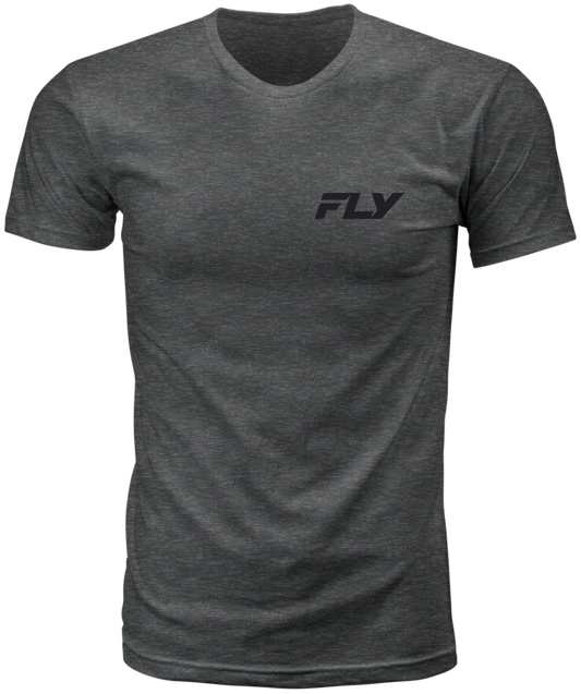 Fly Racing Fly Freeride Tee Grey Small – Comfortable 100% Cotton Crew Neck T-Shirt - Kelly Motorsports