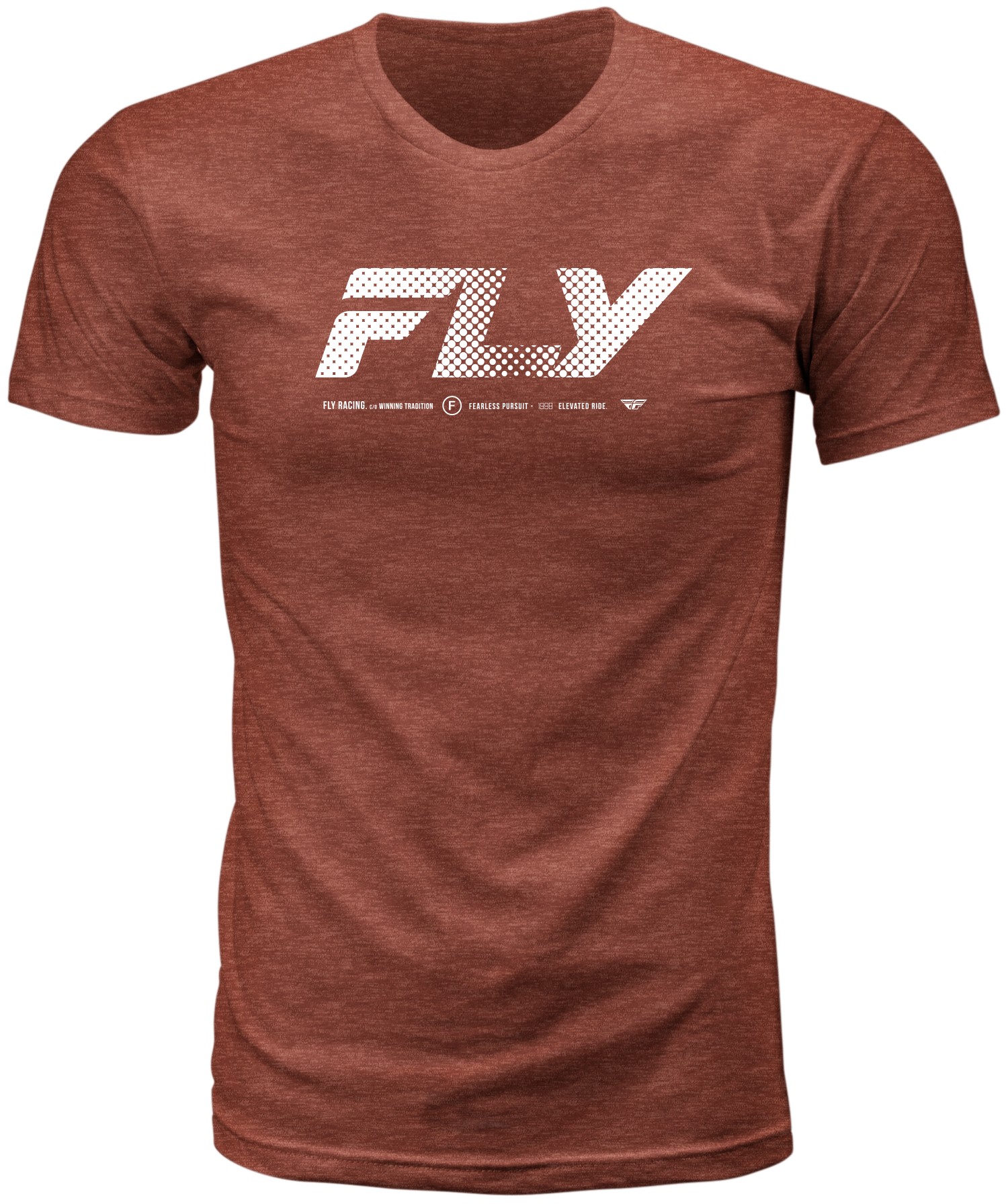 Fly Racing Fly Worldwide Tee Red 2X - Premium Cotton Crew Neck T-Shirt - Kelly Motorsports