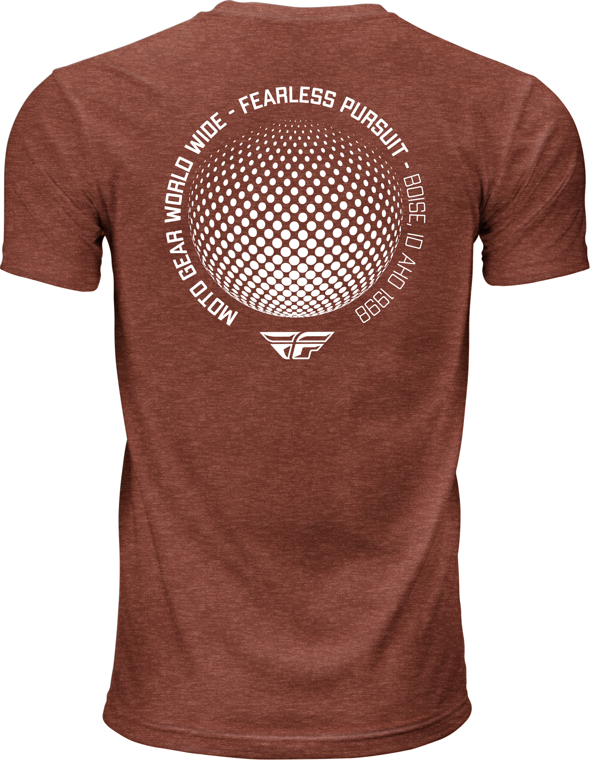 Fly Racing Fly Worldwide Tee Red 2X - Premium Cotton Crew Neck T-Shirt - Kelly Motorsports