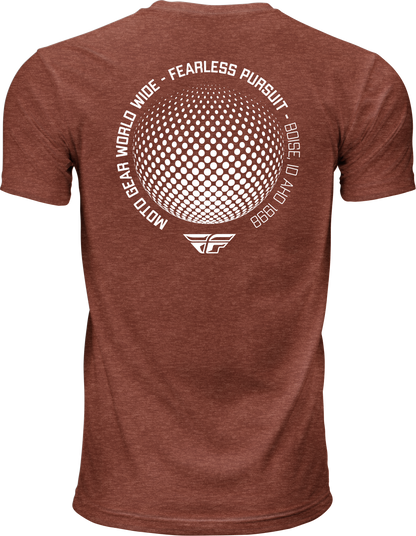 Fly Racing Fly Worldwide Tee Red Large - Premium Cotton Crew Neck T-Shirt - Kelly Motorsports
