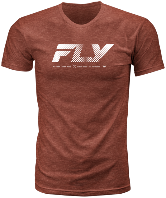 Fly Racing Fly Worldwide Tee Red Large - Premium Cotton Crew Neck T-Shirt - Kelly Motorsports