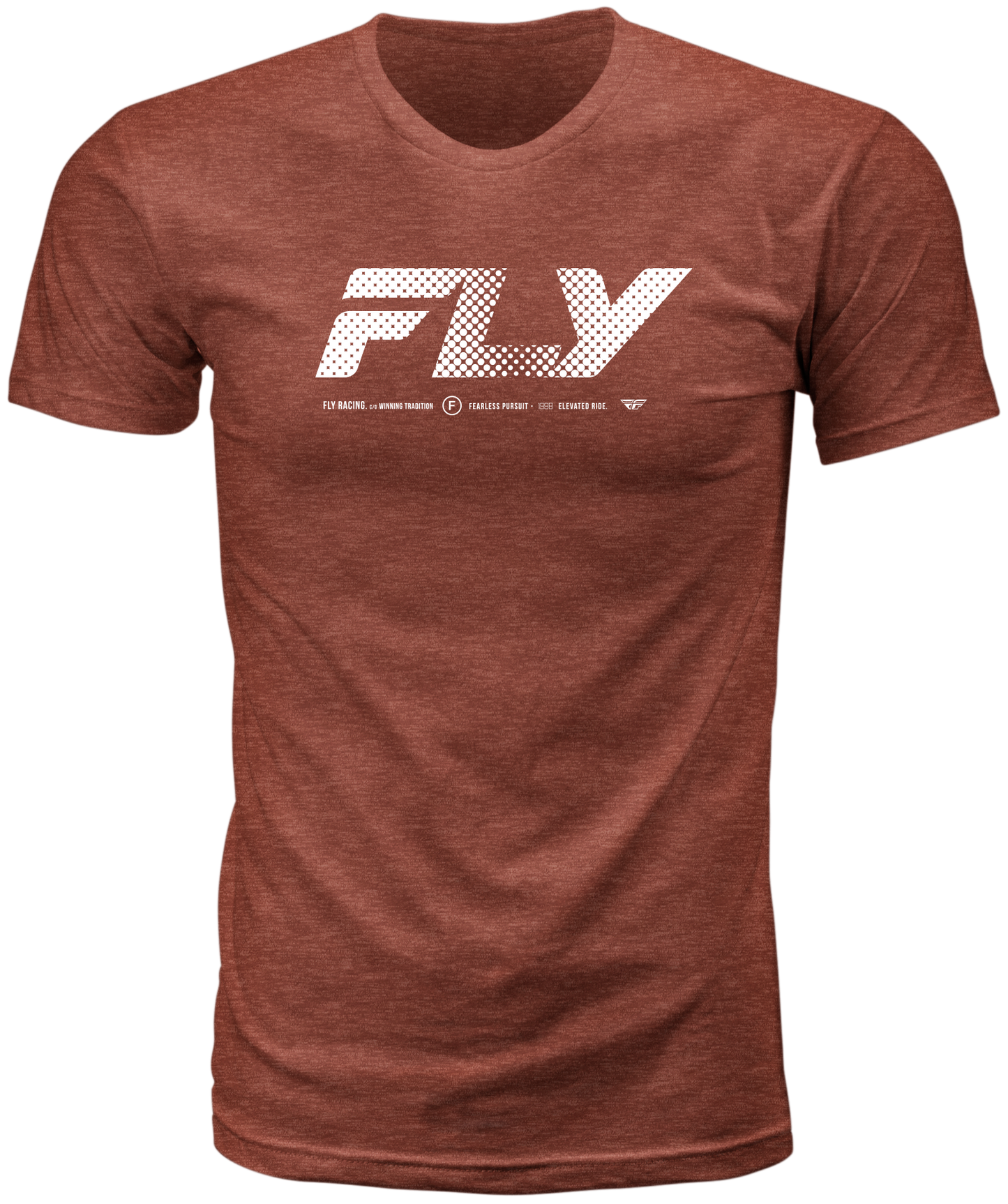 Fly Racing Fly Worldwide Tee Red Medium - Premium Cotton Crew Neck T-Shirt - Kelly Motorsports