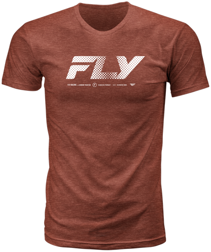 Fly Racing Fly Worldwide Tee Red XL - Premium Cotton Crew Neck T-Shirt - Kelly Motorsports