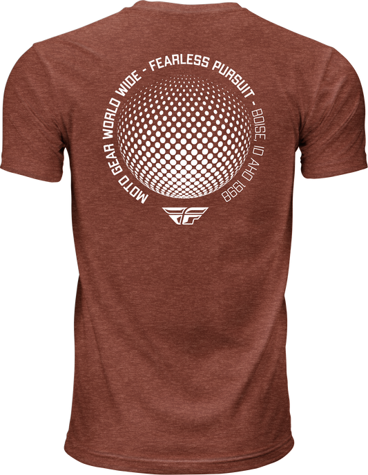 Fly Racing Fly Worldwide Tee Red XL - Premium Cotton Crew Neck T-Shirt - Kelly Motorsports