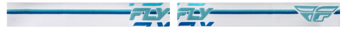 Fly Racing Focus Snow Goggle White/Blue with Blue Mirror Lens - Kelly Motorsports